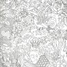 Papier peint Horimono de Jean Paul Gaultier coloris Argent 3303-01