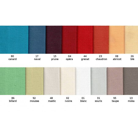 Echantillon Tissu obscurcissant uni non feu M1 en 140 cm ou 280 cm CORTE - Sotexpro