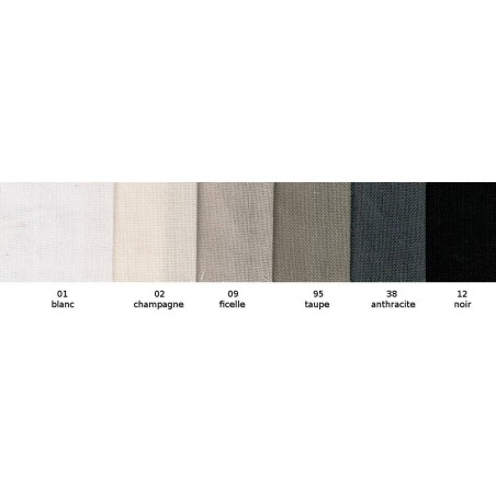 Echantillon Tissu voilage uni non feu M1 en 300 cm ETAMINE - Sotexpro