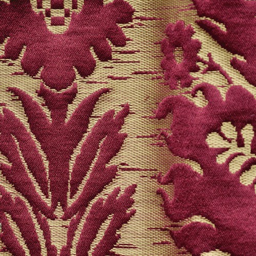 Cammino fabric - Tassinari & Chatel color ruby 1701-01