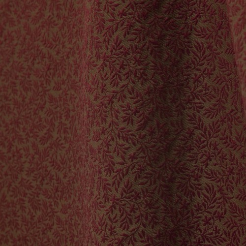 Tissu Rameaux - Lelièvre coloris cramoisi 4245-01