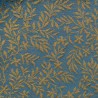 Tissu Rameaux - Lelièvre coloris prusse 4245-02
