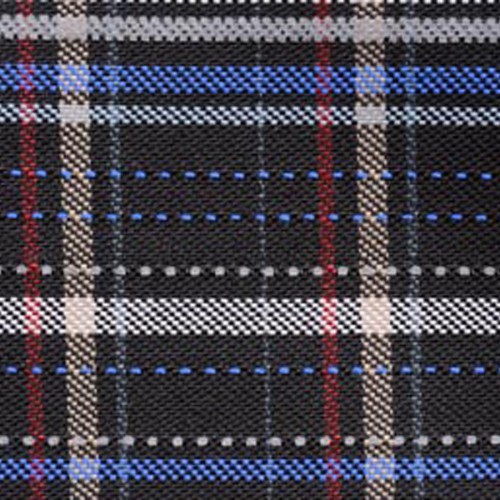 Genuine automotive scotish fabric for Skoda Fabia color blue skod18092