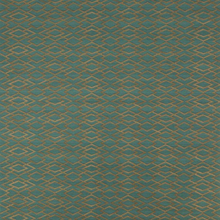 Geometric Silkwallpaper - Jane Churchill color Teal-J8001-06