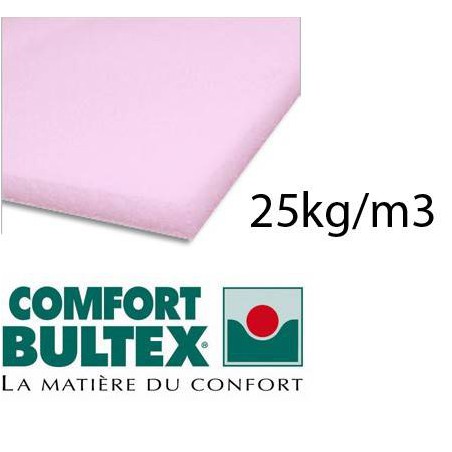 Plaque de mousse BULTEX souple 25kg/m3 160 x 200 cm