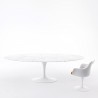 Nappes transparentes sur mesure pour table ovale Eero Saarinen Knoll ®
