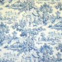 Ronde Villageoise fabric from Casal 30343_10 Blue