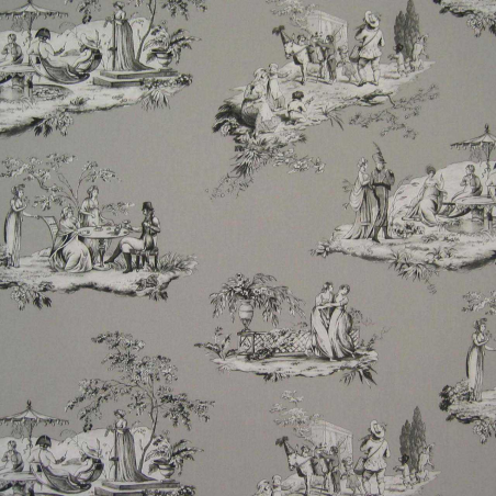 Plaisir d'Ete fabric from Casal 30341_60 Grey