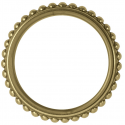Godron brass ring Palace Laiton collection - Houlès 66713