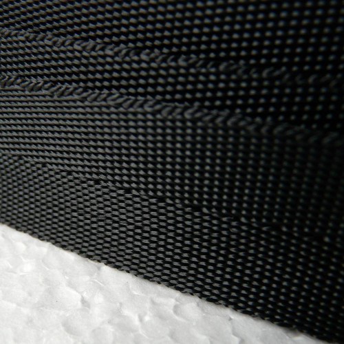 Sangle polyester souple noire largeur 40 mm