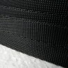 Black flexible polyester strap 40 mm wide