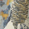 Tissu Merlin - Lelièvre coloris heure bleué 0610-01