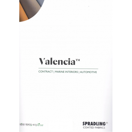 Plaquette d'échantillons simili cuir Valencia Spradling