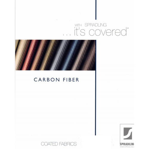 Plaquette d'échantillons simili cuir Carbon Fiber Spradling