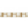 Minos embroidered braid 55 mm by Michael Aiduss by Houlès Ocre 32195-9100