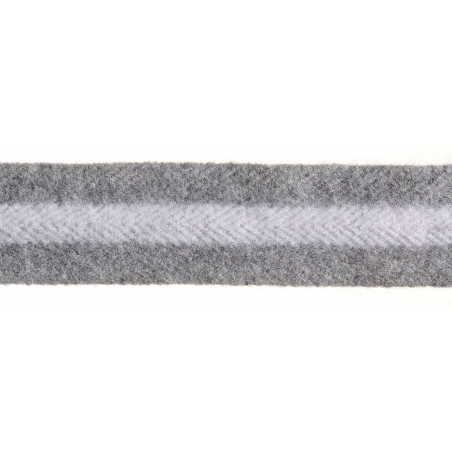 Striped wool braid 30 mm Neva collection - Houlès
