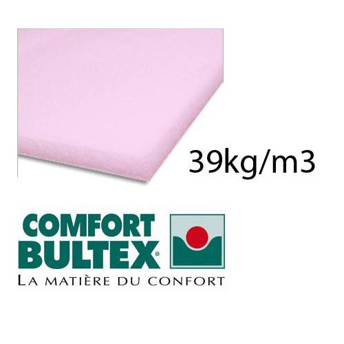 Plaque de mousse BULTEX 39kg/m3 épaisseur 100 mm 160 x 200 cm