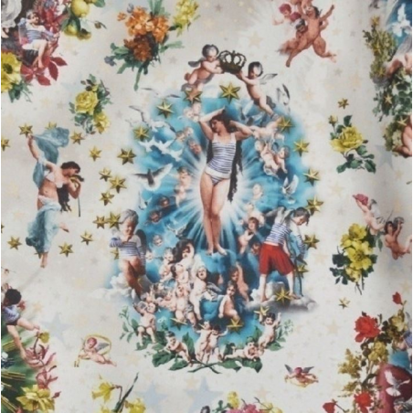 Angelots fabric - Jean Paul Gaultier
