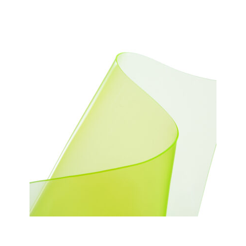 Plastique cristal souple jaune transparent 0.6 mm (60/100)