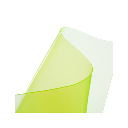 Flexible plastic crystal clear yellow 0.6 mm (60/100)