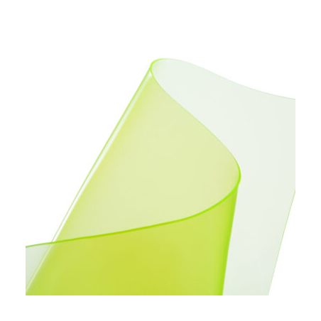 Plastique cristal souple jaune transparent 0.6 mm (60/100)