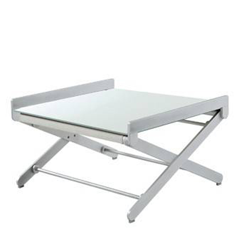 Tray for footstool Oskar by Sifas - White glass SU01