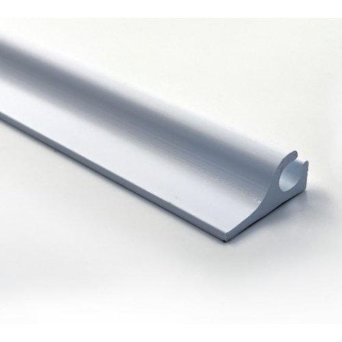 Rail plastique en P pour ralingue et jonc﻿