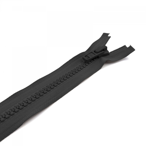 Fermeture éclair YKK séparable simple tirette chaine 10 mm noir