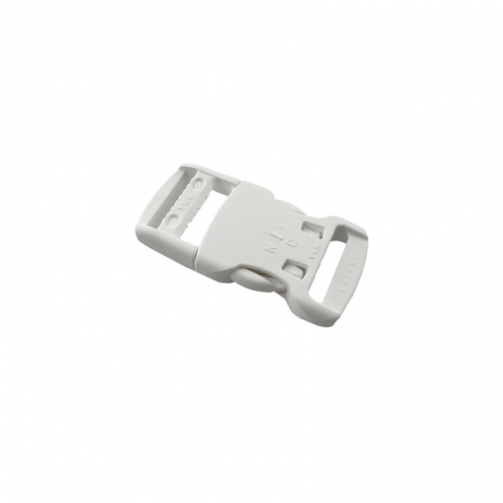 White buckle plastic clips