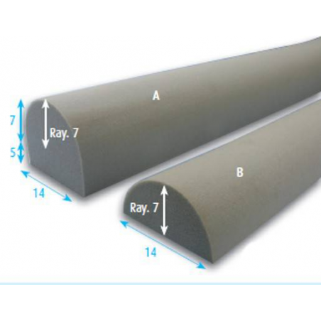 Upholstery foam piping