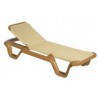 LOLA Prestige Sunlounger by Balliu - Wood structure and natural seat