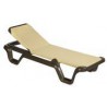 LOLA Prestige Sunlounger by Balliu - Bronze structure and natural seat