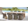 Rectangular outdoor dining table Asti by Manutti - 345 cm