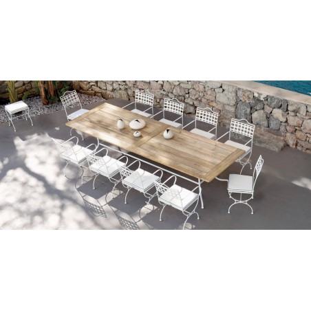 Table de repas rectangulaire pour l'extérieur Capri de Manutti
