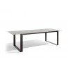 Rectangular outdoor dining table Prato by Manutti - Lava frame, sand glass top