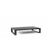 Rectangular outdoor coffee table Prato by Manutti - Lava frame, charcoal ceramic top