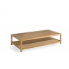 Rectangular outdoor coffee table Sorento by Manutti - Teak frame and top