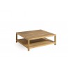 Square outdoor coffee table Sorento by Manutti - Teak frame and top