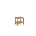 Square outdoor side table Sorento by Manutti - Teak frame and top