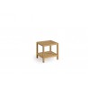 Square outdoor side table Sorento by Manutti - Teak frame and top