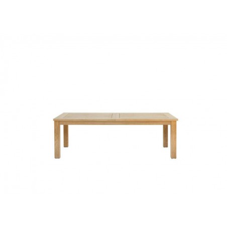 Extendible outdoor dining table Milano by Manutti - Closed, frame and top teak