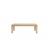 Extendible outdoor dining table Milano by Manutti - Closed, frame and top teak