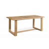 Rectangular outdoor dining table Siena by Manutti - Teak frame and top