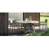Round outdoor dining table Siena by Manutti - Teak frame and top