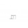 Outdoor footstool Quarto by Manutti - White frame, white Trespa top