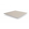 Rectangular outdoor coffee table Luna Floating by Manutti - Stone grey Trespa top