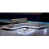 Rectangular outdoor coffee table Luna Floating by Manutti