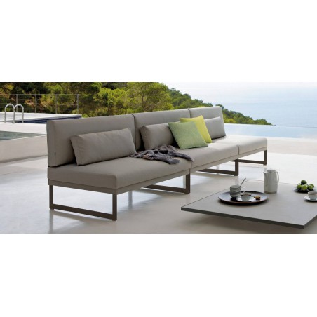 Rectangular outdoor coffee table Luna Floating by Manutti