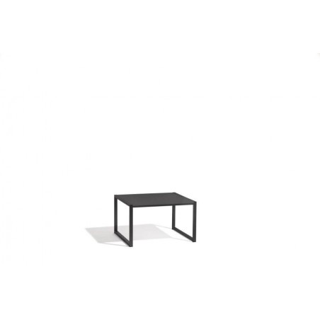 Outdoor lounge table Latona by Manutti - Lava frame, black Trespa top