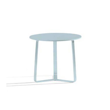 Round outdoor side table by Manutti - Ice blue